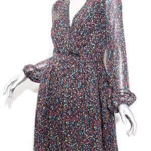 Diane Von Furstenberg Multicolor Long Sleeve Dress